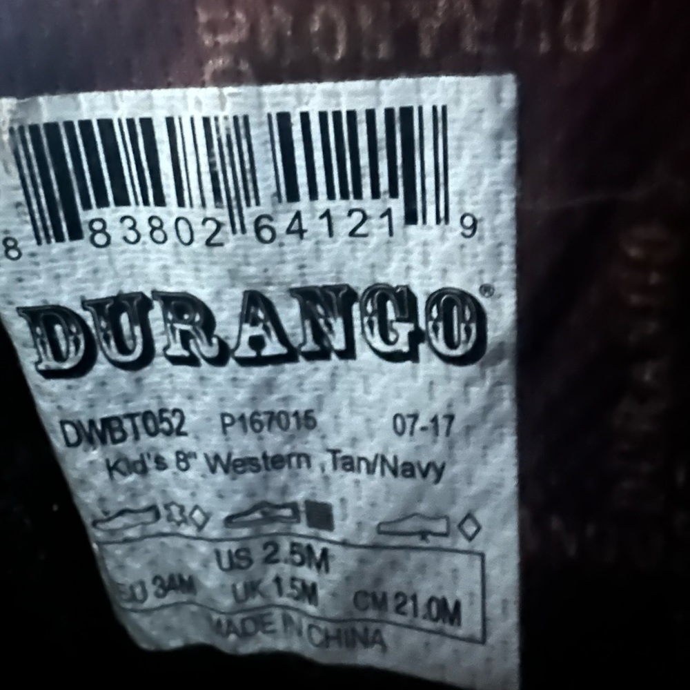 Girls Durango boots - Picture 8 of 8